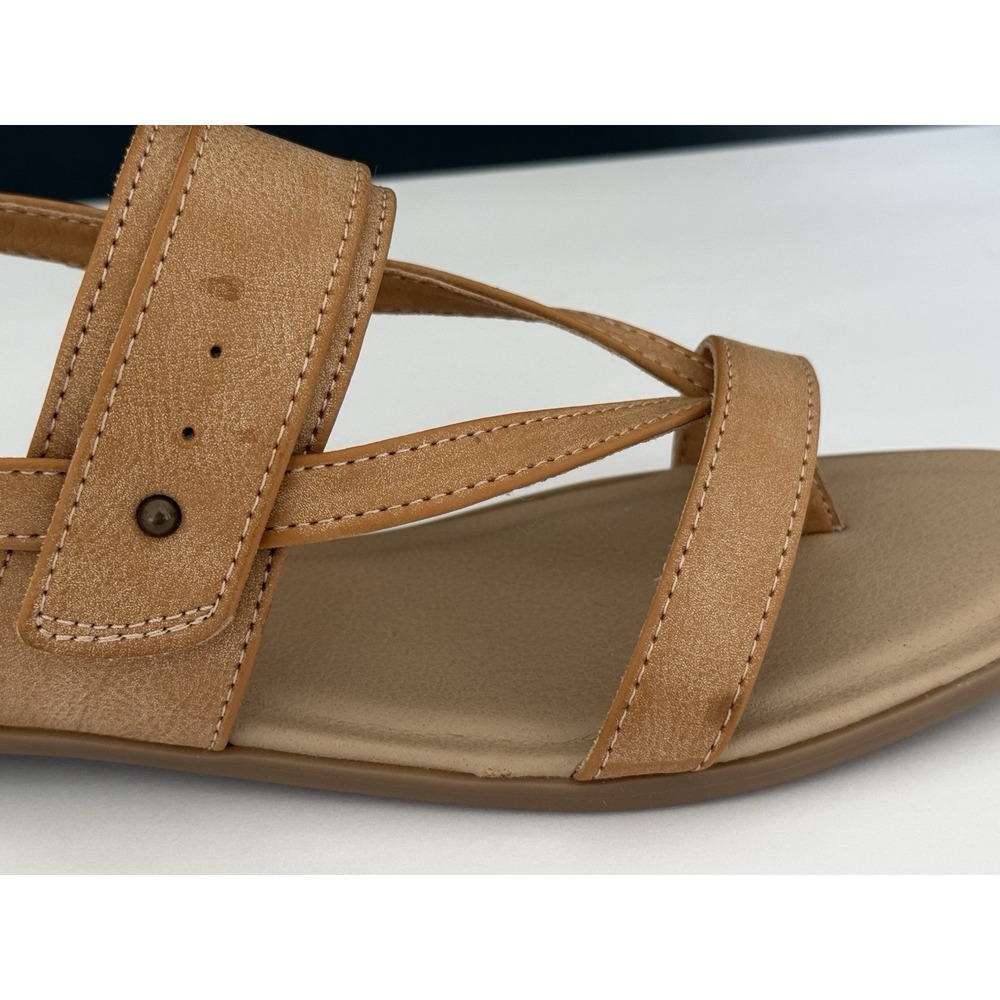 NIB Frye & Co CASSIA Tan Strappy Sandals Women's 8.5M Adjustable 1" Heel - Picture 11 of 16